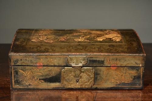 early 18th Century Japanned domed top box
