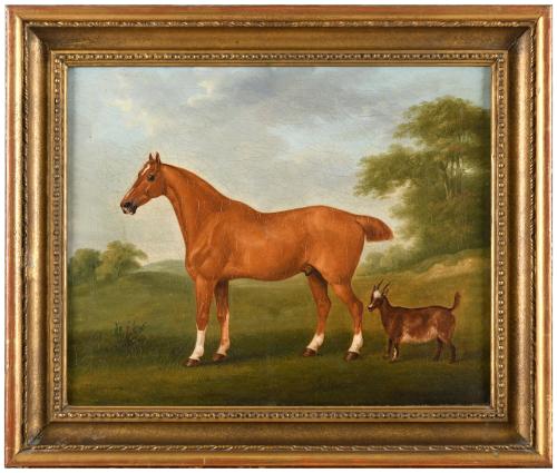 A horse and goat by John Nost Sartorius