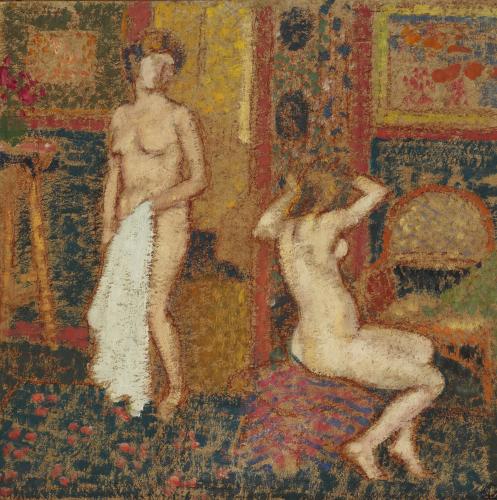 Georges Lemmen (1865-1916) Dans L'Atelier, Nus esquisse