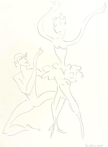 John Dronsfield - 20th Century British Drawing of Ballet Dancers