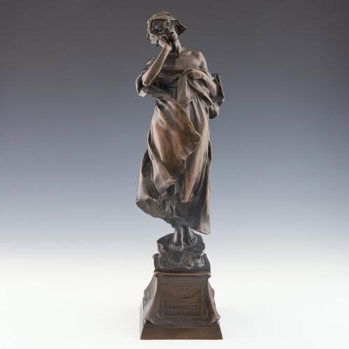 'Call of the Sea' Bronze Sculpture by Charles Leonard Hartwell RA (1873-1951). Jeroen Markies Art Deco