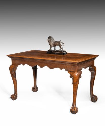 George II Carved Oak Centre / Writing Table