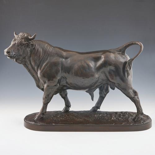 A bronze study: 'Taureau Debout' by Isidore Bonheur Jeroen Markies Art Deco
