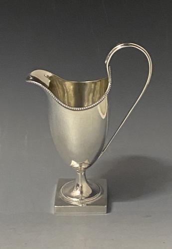 Hester Bateman silver cream jug c1780