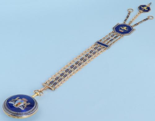 Exceptionally Rare Virgule Chatelaine Watch