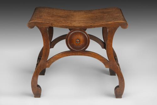 George III Mahogany Stool attributed to Thomas Chippendale (1718-1779)