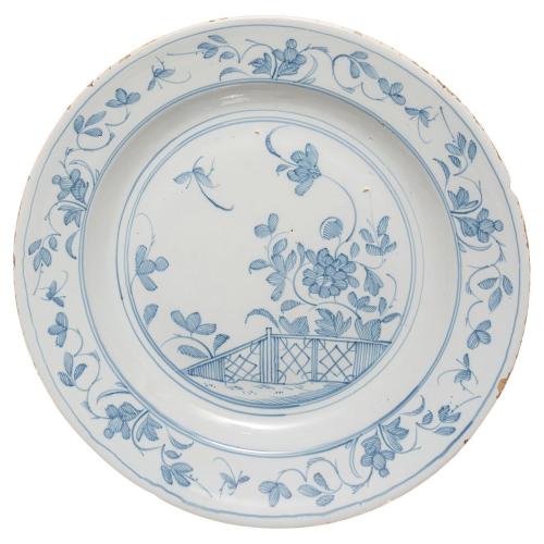 English Delftware Dish, circa 1760