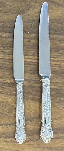 Bright vine pattern silver knives Vander