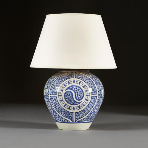 19th Century Tunisian Vessel, now as a Lamp