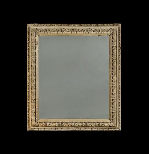A Fine Mid 18th Century Carved Oak Border Mirror
