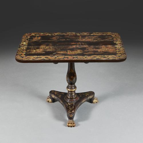 Mid 19th Century Chinese Export Lacquer Centre Table