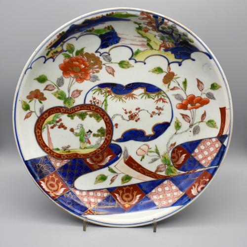 Polychrome Decorated Imari Charger