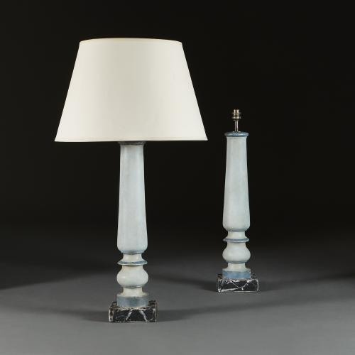 A Pair of Tuscan Baluster Lamps