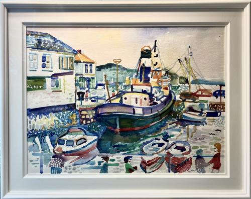 "Steam Tugboat 'Saint Denys' at Falmouth" by Fred Yates