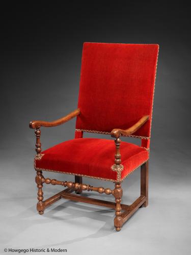 Late 17th Century French Upholstered Armchair