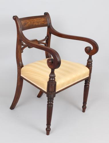 eight early 19th century mahogany chairs