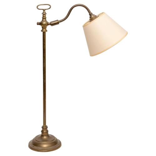Early 20th Century French Brass Reading Lamp