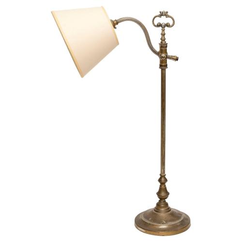 Vintage French Brass Reading Lamp