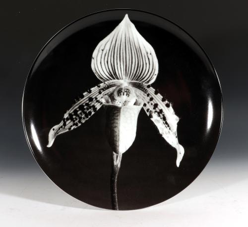 Robert Mapplethorpe Botanical Porcelain Plate, "Orchid, 1987" 