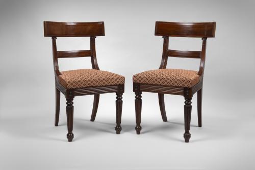Regency mahogany side chairs
