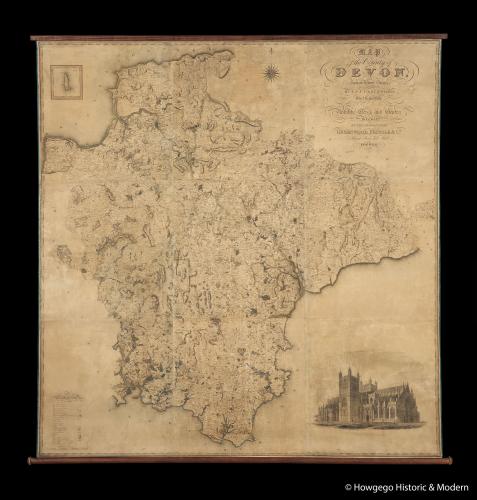 Map of Devon, C & J Greenwood