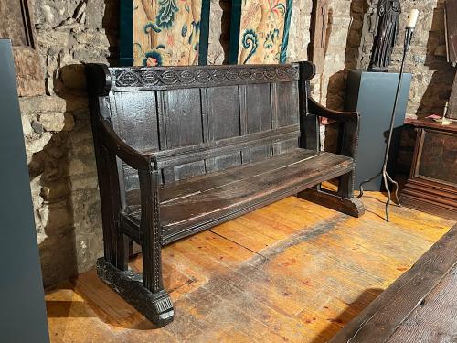 An Exceptionally Rare Henry VIII Forde Abbey Settle. Circa 1540