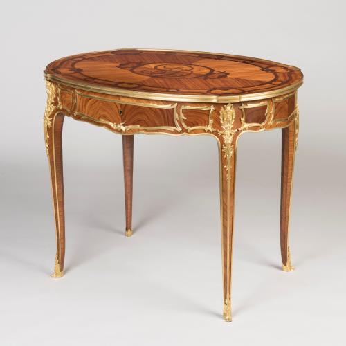 Elegant Tulipwood Table In the Louis XVI Style