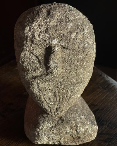 Celtic stone head