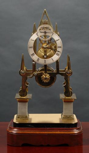 Early Victorian Skeleton Clock by Joseph Watson