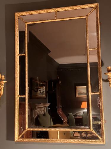 George III Neo classical rectangular border mirror