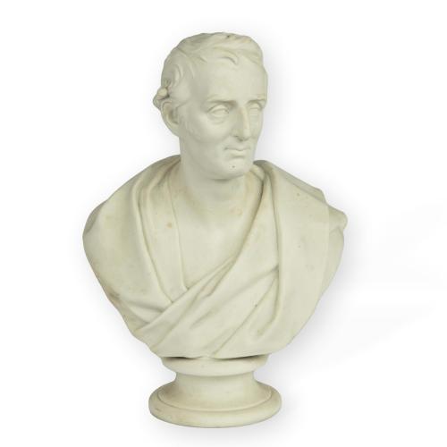 Carrera marble bust of the Duke of Wellington