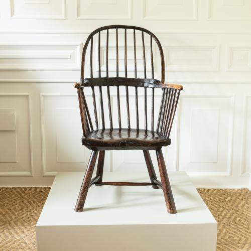 George III Hooped Stick-Back Windsor Chair, West Country, circa 1800