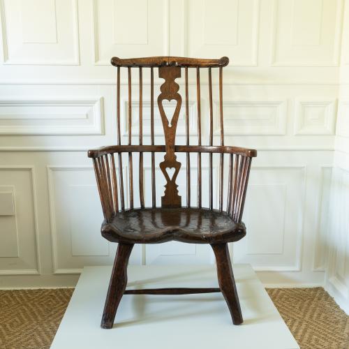 George III Comb Back Windsor Armchair, Possibly Carmarthenshire, Circa 1780 and Earlier