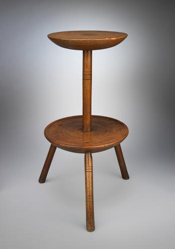 Two Tier Stool Based Candlestand 
