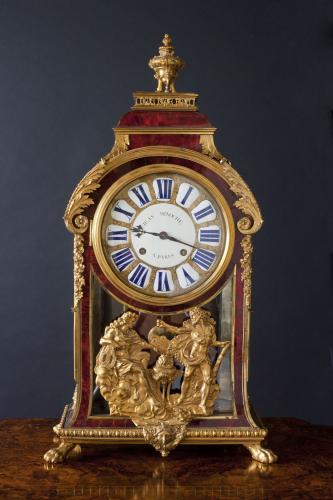 Louis XIV Tortoiseshell Boulle Bracket Clock