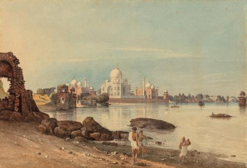 Watercolour of the Taj Mahal 