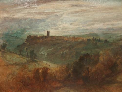 Oliver Hall "Richmond and the Swale" oil painting