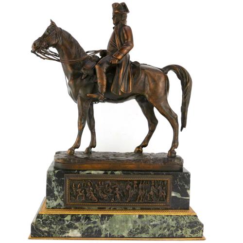 A Second Empire Equestrian Bronze of L’Empreur Napoleon I, 1870