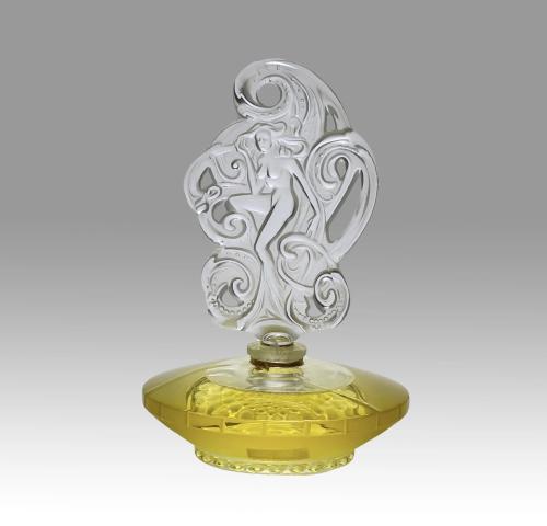 Limited Edition Glass Perfume Bottle entitled "Songe" by Marie Claude Lalique