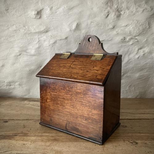 Welsh oak salt box