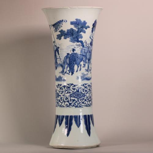 Chinese Transitional Gu-form beaker vase