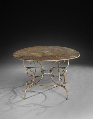 Inviting Large Scale Circular Table