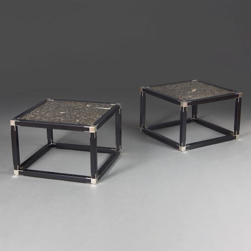 A Pair of Fossil Top Tables