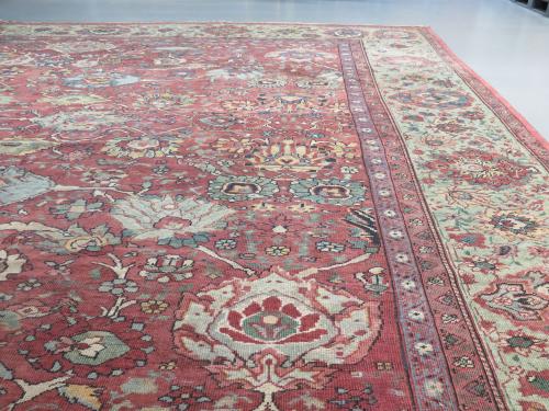 Large circa 1890 Ziegler Mahal Carpet