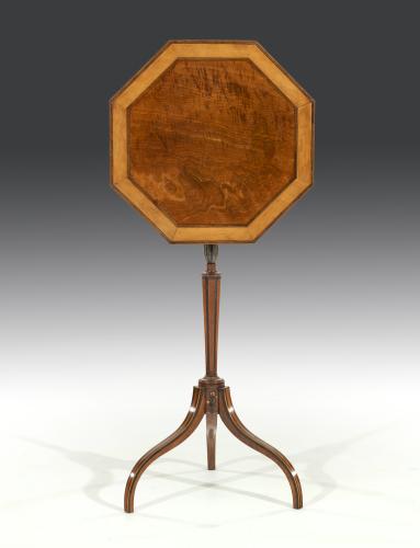 18th Century Satinwood and Crossbanded Table