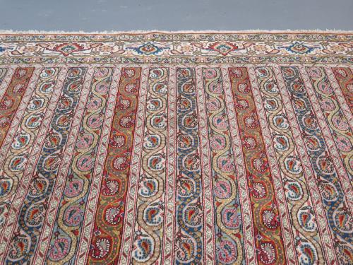Striking circa 1940s Qum Carpet