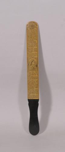 S/5689 Antique Treen Victorian Jubilee Paper Knife 1837-1887