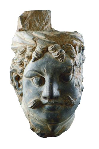 A Finely Carved Gandhara Head of Atlas
