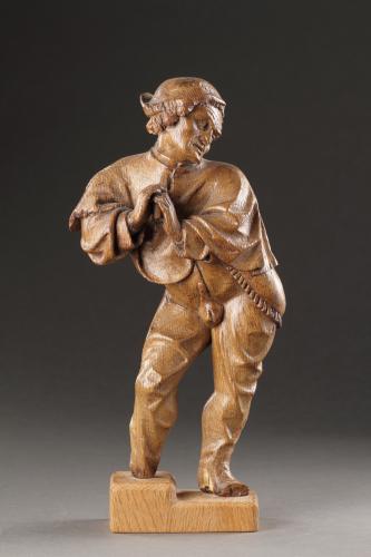 Flemish Carved Figure of a Man