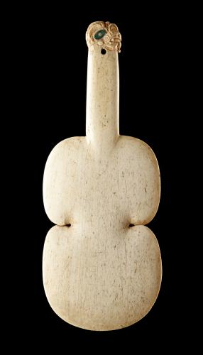 Inuit Amulet of a Seal Laying on His Back with Flippers Cradling His ...